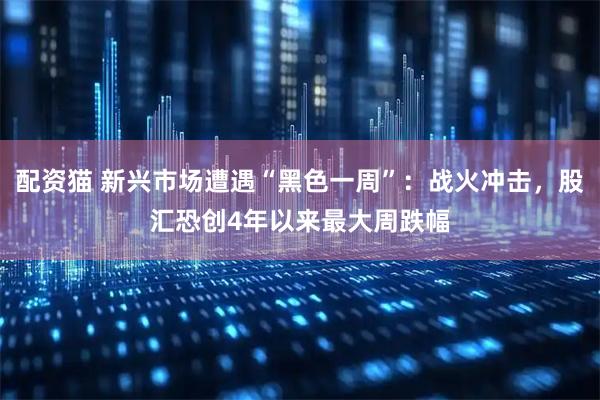 配资猫 新兴市场遭遇“黑色一周”：战火冲击，股汇恐创4年以来最大周跌幅