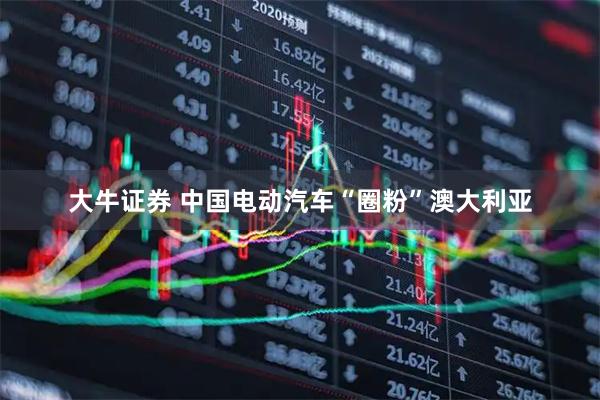 大牛证券 中国电动汽车“圈粉”澳大利亚