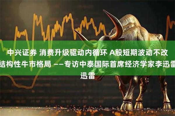 中兴证券 消费升级驱动内循环 A股短期波动不改结构性牛市格局 ——专访中泰国际首席经济学家李迅雷