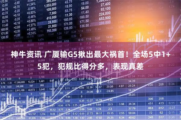 神牛资讯 广厦输G5揪出最大祸首！全场5中1+5犯，犯规比得分多，表现真差
